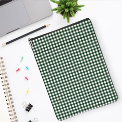 Gingham Book Sleeve,Plaid Checkered Book Sleeve Pouch Army Green Checkered 1369