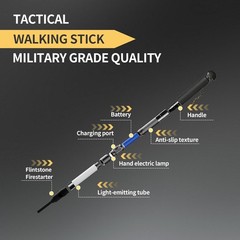 LED Trekking Pole,Lightweight Aluminum Hiking Poles for Women&Men,Collapsible