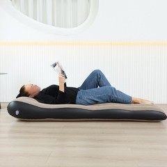 Amphibious Inflatable Lounge Chair Plush Outdoor Single Sofa 175x74x29cm