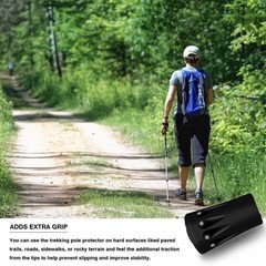 10PCS Universal Rubber Trekking Pole Tips Protectors for Hiking & Ski Poles