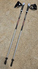 LEKI Spin Walking Pole Ski Poles 100-130 Adjustable Trekking Pole W Hand Straps