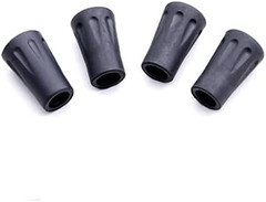 Walking Stick Tips Rubber 4pcs Trekking Pole Tips Replacement- Rubber Feet for H