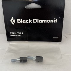 Black Diamond NEW Black Rubber Tech Tips, 2ct, Quiet & Non-scratching Traction!