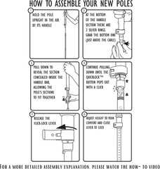 Hiking Poles Collapsible Lightweight & Adjustable – Quick Lock Foldable Trekking