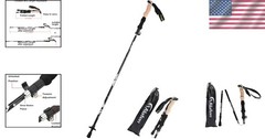 Ultralight 7075 Aluminum Trekking Pole – Adjustable, Foldable for Adventurers