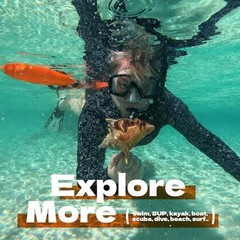 Swim Buoy for Open Water with Dry Bag 15L – Fully Waterproof Swim Bubble Orange
