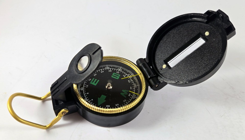 Engineer Directional Lensatic Compass – Black w/Magnifier lens