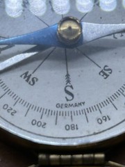 VTG Lot 3 Compasses. 2 Made In Germany, Other Japan brass , Metal, Leather