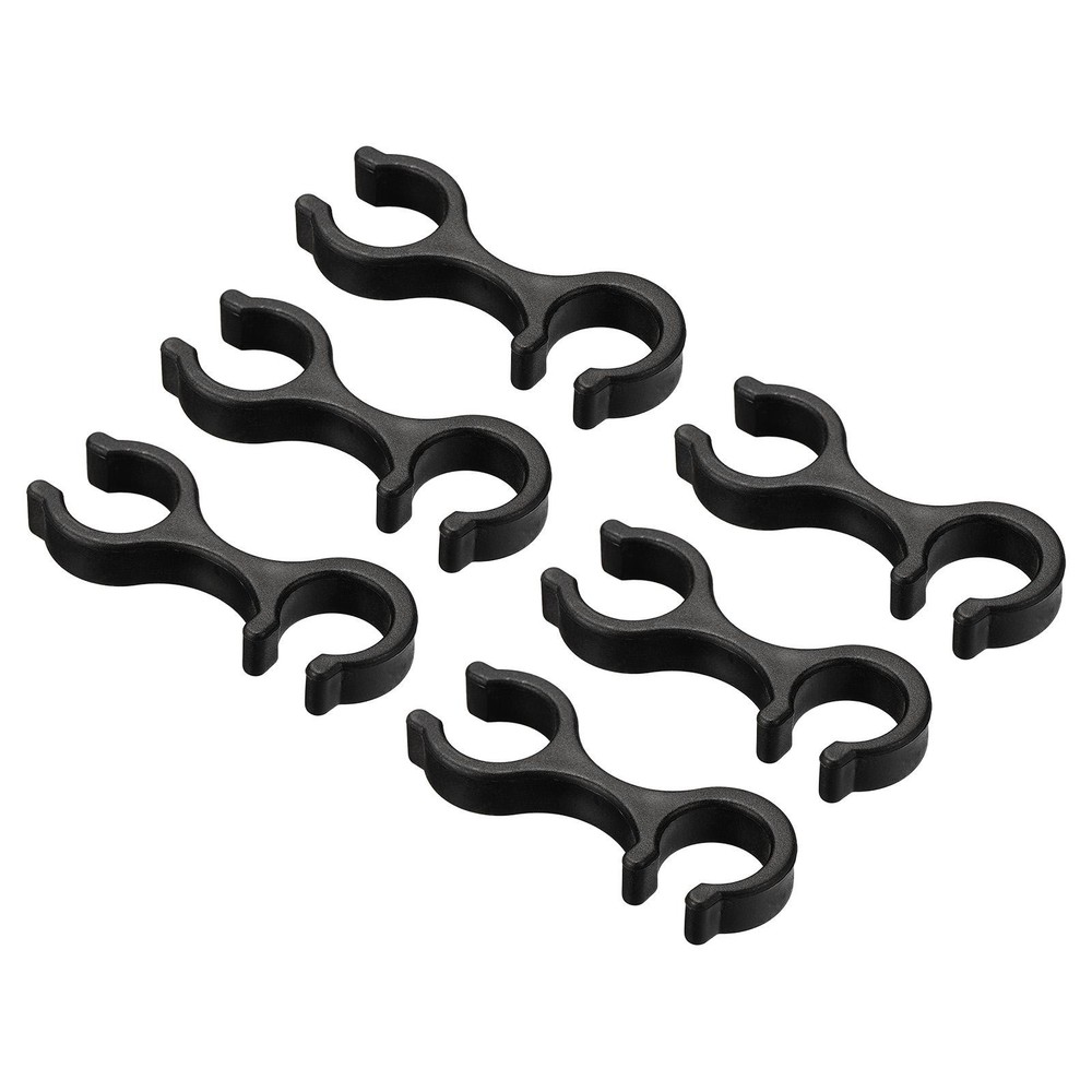 6Pcs Trekking Pole Clips Walking Stick Accessories Double Rod Buckle Connector
