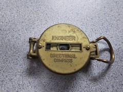 Vintage Engineer Lensatic Compass Camping Hiking Military Outdoors