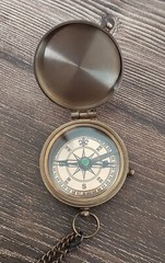 To My Son Compass Personalized Engraved Compass with Leather Case/ Gift for Son