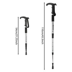 Trekking Hiking Poles Foldable Adjustable Walking Sticks Anti-Shock Climbing Sti