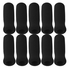10Pcs Durable Sponge Crutch Handle Grips Non Slip Padded Cane Covers Black