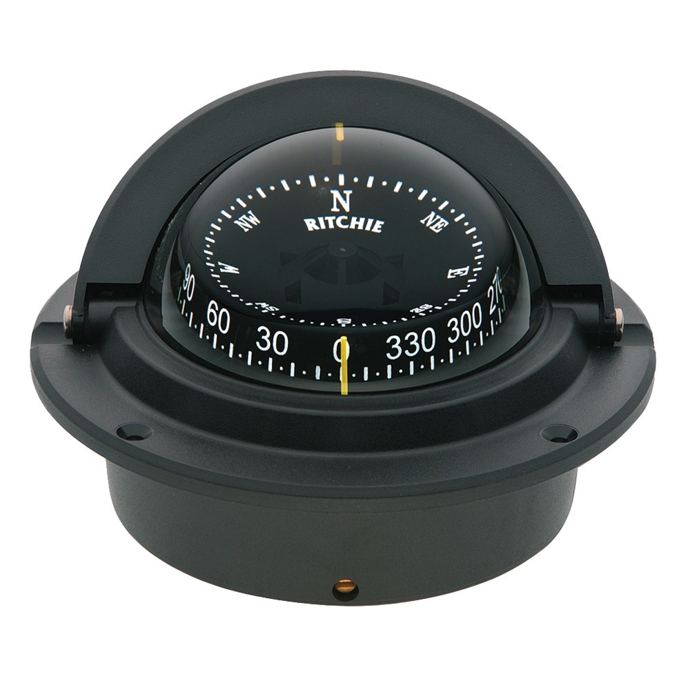 Ritchie F-83 Voyager Compass – Flush Mount – Black F-83 UPC 010342141002