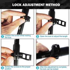 2X Trekking Walking Poles Hiking Sticks Aluminum Adjustable Antishock Alpenstock