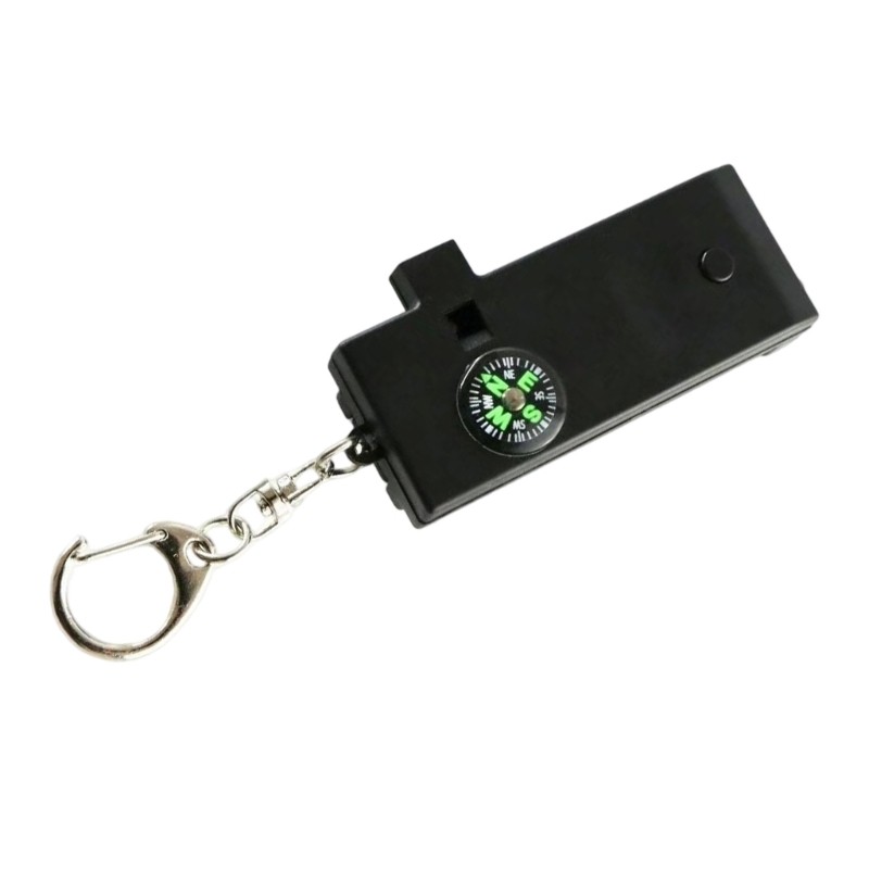5 in 1 Multifunction Survival Gears with Compasses and Whistled Flashlights