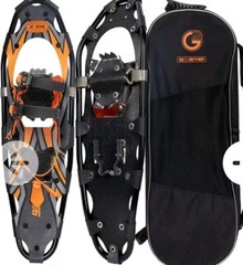 G2 21/25/30/36 Inches Light Weight Snowshoes for Women Men Youth, 21″, Orange