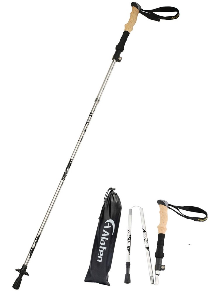 Walking Stick Collapsible Trekking Pole 7075 Aluminum Hiking Stick Seniors