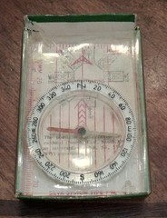 Vintage Silva Hiking Orienteering Mapping Compass Polaris Liq Filled Type 7 NL