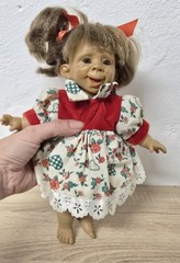 Artist doll vinyl doll Art Marca 27 cm Spain collector rarity Vintage