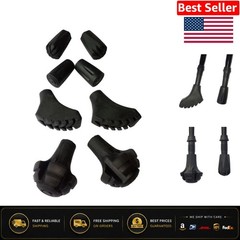 8-Piece Replacement Rubber Tips Set for Trekking Poles – Ultimate Protection