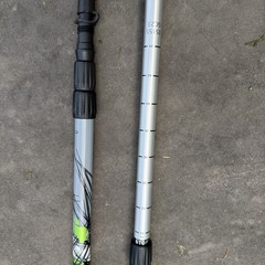 Yukon Charlies Trekking Poles Excellent Condition Black & Green Aluminum