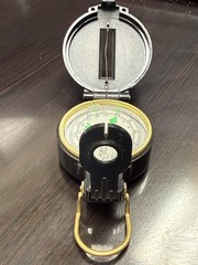Vintage Engineer Directional Folding Compass Pocket size black 1970s