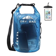 Waterproof Dry Bag for Women & Men – 5L//20L/30L/40L Roll Top 10L – Blue
