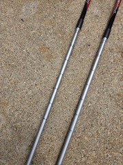 LEKI Spin Walking Pole Ski Poles 100-130 Adjustable Trekking Pole W Hand Straps