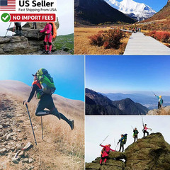 10 Pack Trekking Pole Tips Rubber Hiking Stick Protectors Nordic Walking Caps