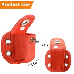 Orange Nylon Transponder Mounting Pouch – Waterproof – Status Window