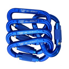 5 – 25kn Carabiners Heavy Duty Climbing Twist Gate Auto Locking Aluminum D Ring