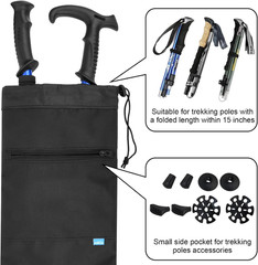 Trekking Poles Carrying Bag Lightweight Collapsible Hiking Poles Storage Bag wit
