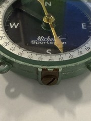 Vintage UNCLE MIKE’S PRECISION COMPASS W Original Box Counter Display Tag Insert
