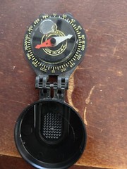 Vintage Brunson Pocket Compass Made In The USA Used
