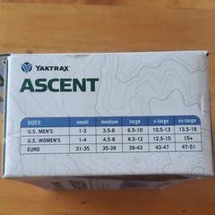 Yaktrax Ascent Ice & Snow Footwear Traction Device XXL Blue One Pair