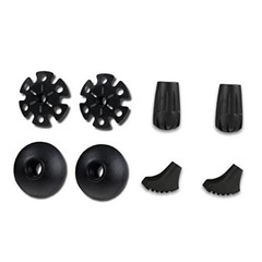 Trekking Pole Tips and Baskets Set – Rubber 2 Tips + 2 Boot + 2 Mud + 2 Snow