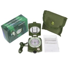 Nautical Hub Military Metal Sighting Compass, Waterproof & High Accuracy