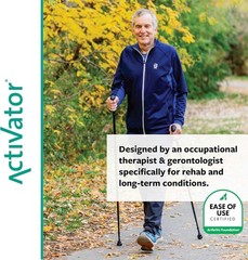 ACTIVATOR Adjustable Walking Poles – Ergonomic CoreGrip for Balance & Stability