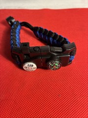Survival Bracelet SOS LED Light 4mm Paracord Braided Rope Men Women Camping Out