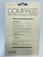 Natural Wonders Compass Four Scale Map Measure – Lightweight Key Ring