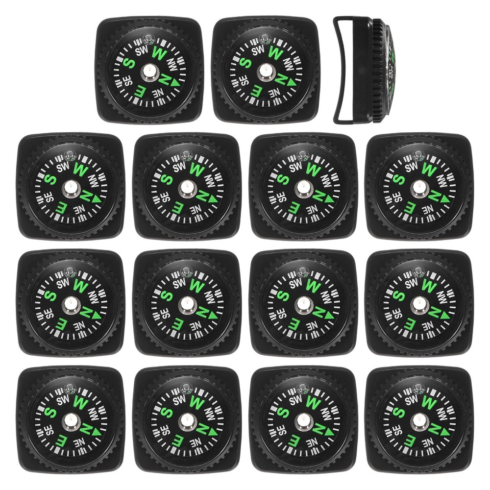 20mm Slip-On Wrist Compass [15PCS] – Hard Shell Liquid Filled Compass – [Black]