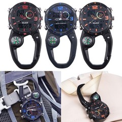 Luminous Climbing Watch with and Carabiner Hook for Outdoor Activities