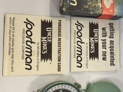 Vintage UNCLE MIKE’S PRECISION COMPASS W Original Box Counter Display Tag Insert