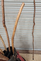 MANY NEW WALKING STICKS HIKING CAMPING STICKS CEDAR PINE EACH ONE CUSTOM MADE