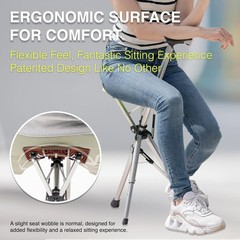 Ta-Da Chair, Portable Trekking Hiking Pole, Folding Walking Stick with Seat, …