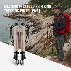Mixtend F3T2 Trekking Poles, Foldable and Lightweight Walking Stick for Men a…