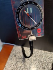 Original Military Field Compass w/Mirror & Strap Vintage Swiss Army DS40 Compass