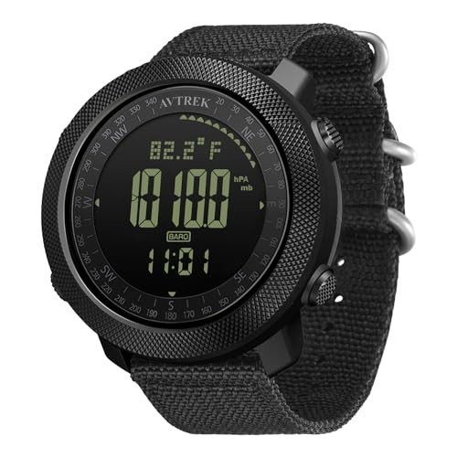 Digital Hiking Sport Watches for Men – Tactical Training Military black2106