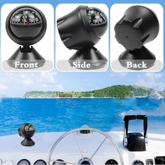 Compass for Car Dashboard Adjustable Navigation Guide Ball Portable Direction